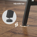 Advwin 73cm Round Coffee Table 2-Tier w/ Open Shelf