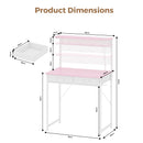 Advwin 80cm Small Desk w/ Monitor Stand & Pegboard