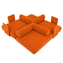 Advwin 5-in-1 Convertible Folding Loveseat Sofa Bed