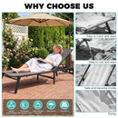Advwin 2Pcs Chaise Lounge Outdoor Chairs