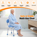 Advwin Adjustable 360° Swivel Shower Chair for Seniors