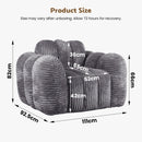 Advwin Bean Bag Chair Sofa w/ Armrests & Handle