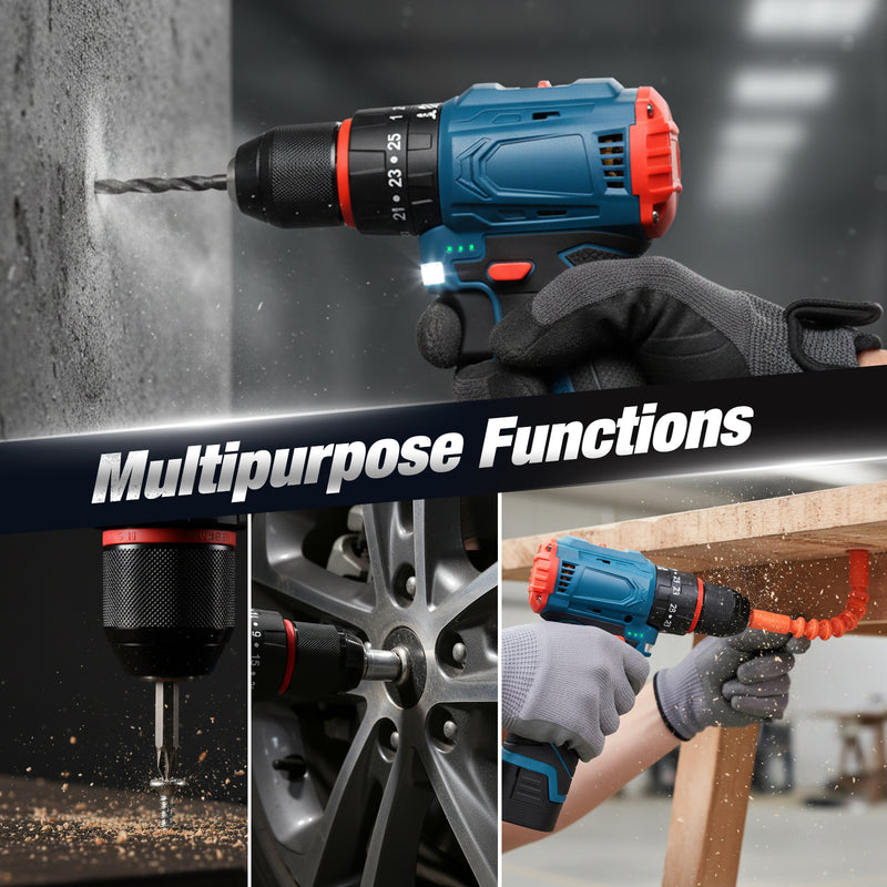 Advwin 3-in-1 Brushless Impact Driver Kit 2-Speed