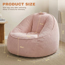 Advwin 90*92cm Corduroy Beanbag Sofa with Backrest