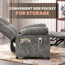 Advwin Recliner Chair Electric Adjustable backrest and footrest Grey