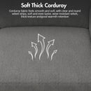 Advwin 3 Seater Sofa 197cm with Storage Ottoman Grey