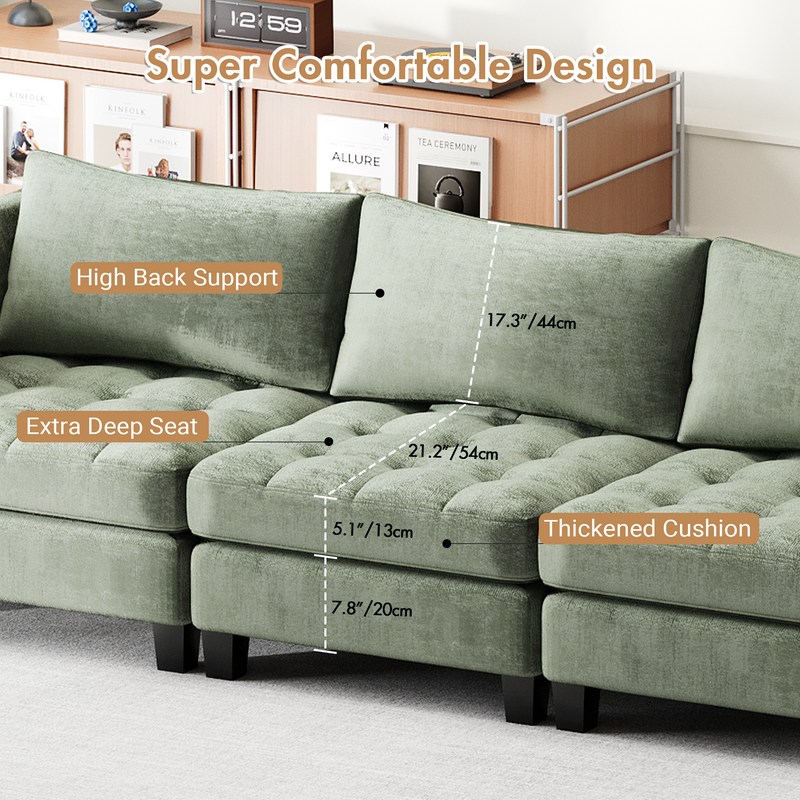 Advwin Modern 3 Seaters Sofa