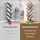 Advwin 16-Tier Tree Rotating Bookshelf for Small Spaces