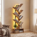 Advwin 6-Tier Tree Bookshelf with LED Lights