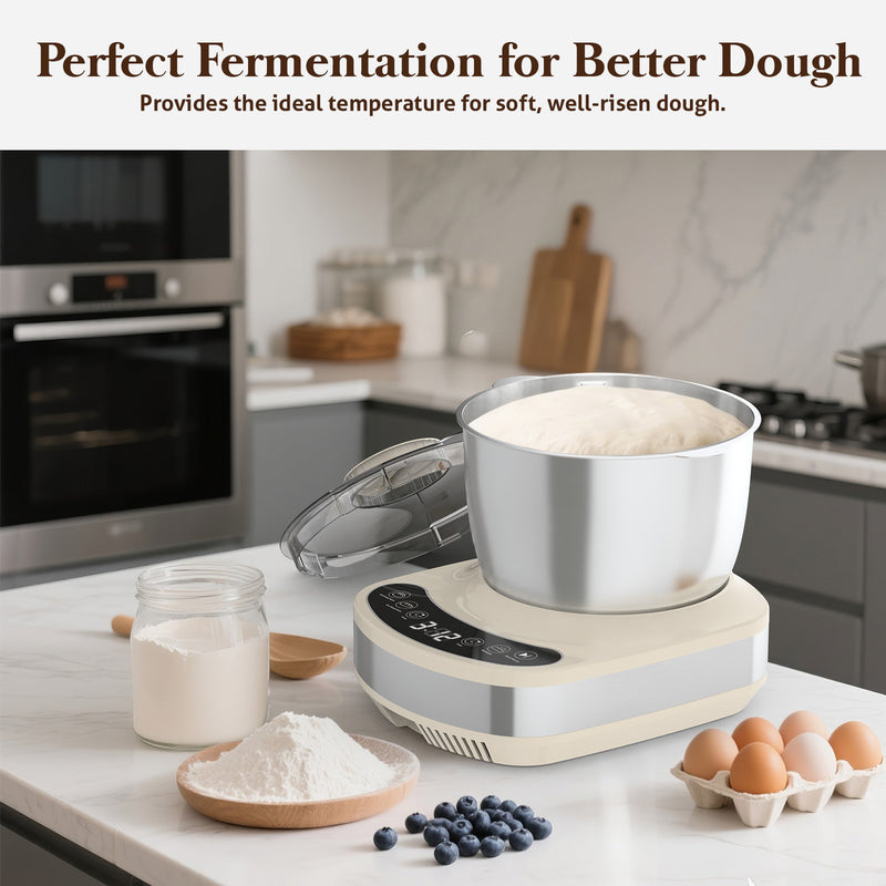Advwin Electric Dough Maker 6.5L with Kneading & Ferment