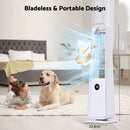 Advwin Quiet Bladeless Tower Fan with 4-Color Lights