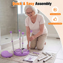Advwin Adjustable 360° Swivel Shower Chair for Seniors