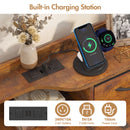 Advwin 14 Fabric Drawer Dresser with Charging Station