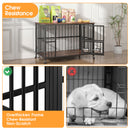 Advwin Folding Heavy-Duty Steel Dog Crate Furniture