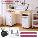 Advwin Manicure Table w/Dust Collector Floating Light