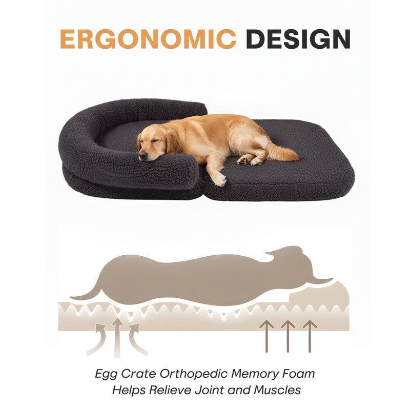 Advwin Foldable Human Dog Bed 2 in 1 Flexible Giant Bed