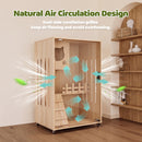 Advwin Large Wooden Cat Enclosure with Wheels & Glass Doors