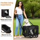 Advwin Foldable Pet Stroller with Removable Carrier