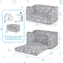 Advwin 2-in-1 Foldable Toddler Couch for Kids