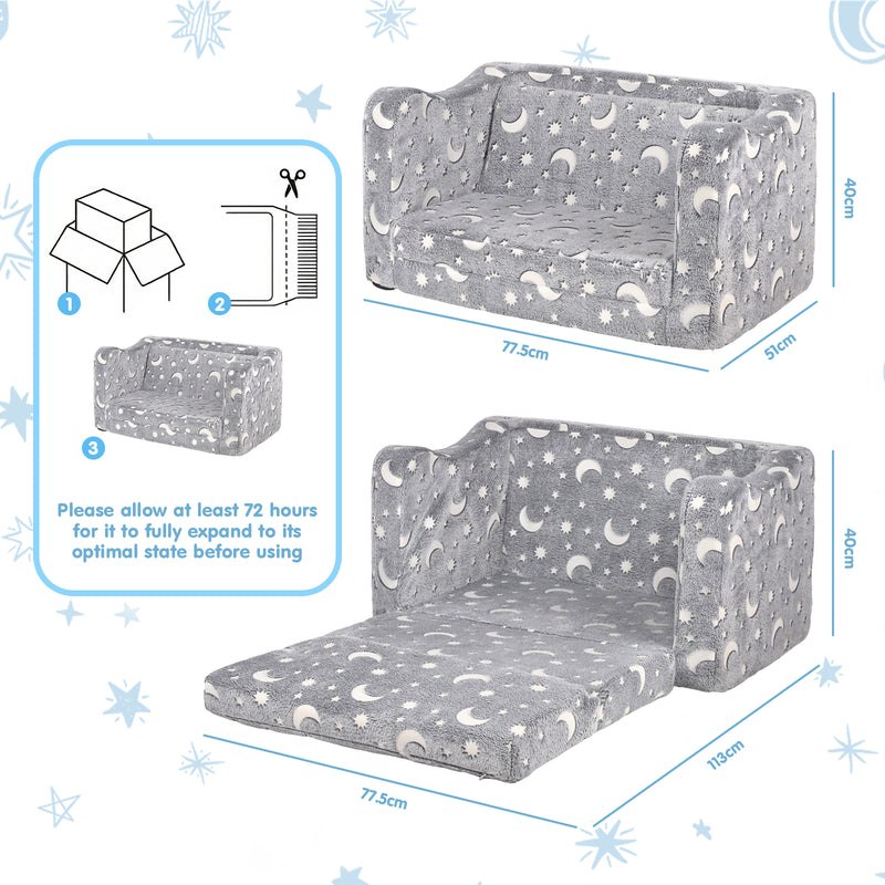 Advwin 2-in-1 Foldable Toddler Couch for Kids (Pre-Order)