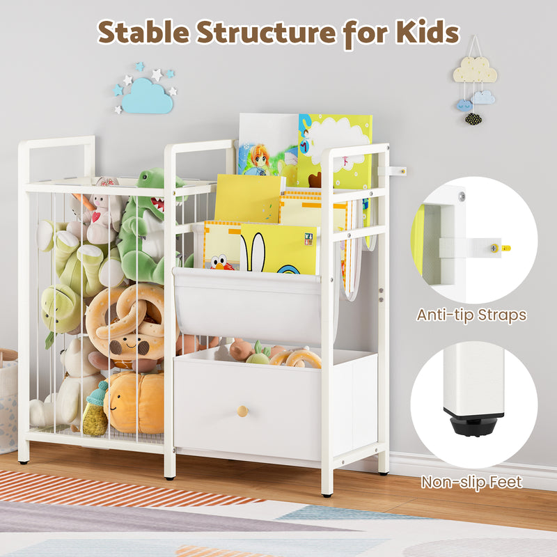 Advwin 3-in-1 Kids Bookshelf and Toy Storage 3-Tier