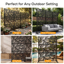 Advwin Leaf Metal Privacy Screen 119x183.5cm