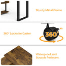 Advwin 360° Rotating Computer Desk L-Shaped Desk