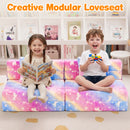 Advwin 3-in-1 Toddler Folding Sofa Bed with Pillow