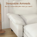 Advwin 261cm 3 Seater Sofa with Movable Ottoman