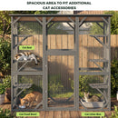 Advwin 181x98x181cm Large Catio Outdoor Cat Enclosure