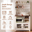 Advwin Kitchen Bakers Rack with Power Outlets