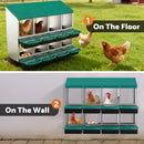 Advwin 8-Hole Galvanized Chicken Nesting Box