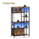 Advwin Bakers Rack with Power Outlet & LED Light