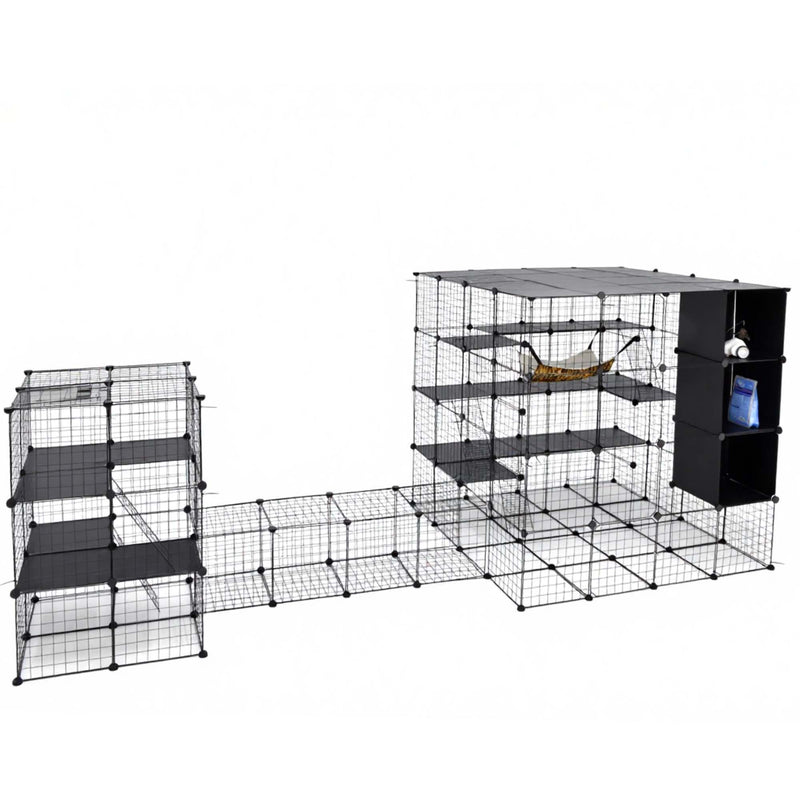 Advwin Cat Enclosures DIY Pet Kennels Playpen for 1-6 Cats