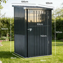 Advwin Garden Shed Galvanised Steel Storage Shed