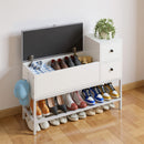Advwin Shoe Rack Bench w/Flip Top Storage Cabinet