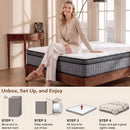 Advwin 32CM Hybrid Mattress w/ Memory Foam & Pocket Springs