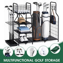 Advwin Foldable Golf Bag Storage Rack for 2 Bags