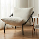 Advwin Chenille Accent Chair with Metal Frame