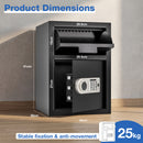 Advwin 70L Safe Box Fingerprint Password Key Deposit