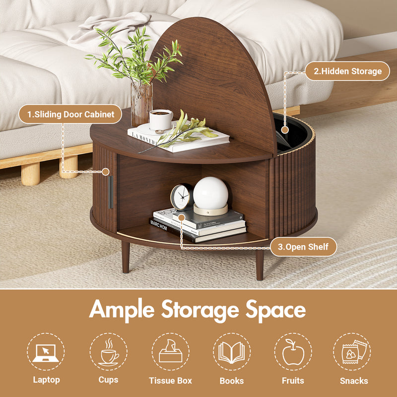 Advwin 80cm Round Coffee Table