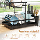 Advwin 2 Tier Dish Plate Drainer Cutlery Holder