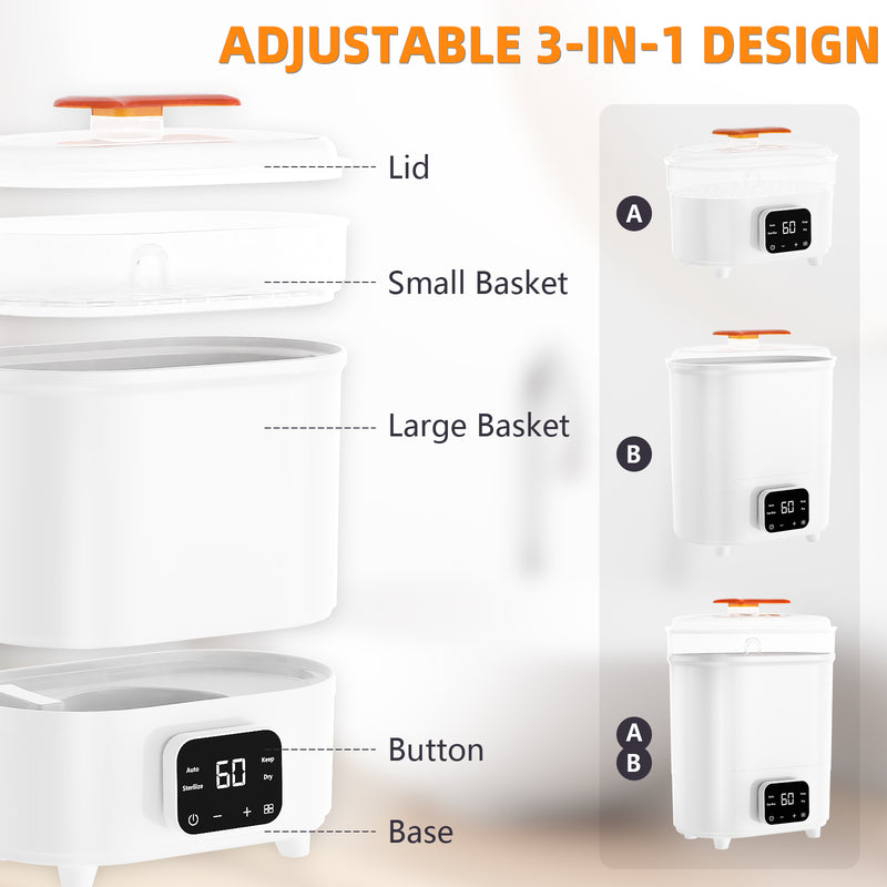 Advwin 4-in-1 Electric Steam Baby Bottle Sterilizer