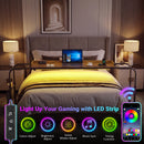 Advwin LED Over Bed Desk w/ Charging Station
