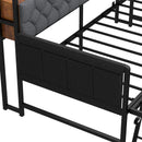 Advwin Single Daybed Metal Frame w/ Trundle Storage