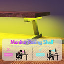 Advwin L Shaped Gaming Desk with LED Lights