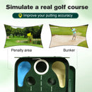 Advwin Golf Putting Mat with Auto Ball Return & 5 Holes