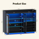 Advwin LED Wine Bar Cabinet with Charging Station