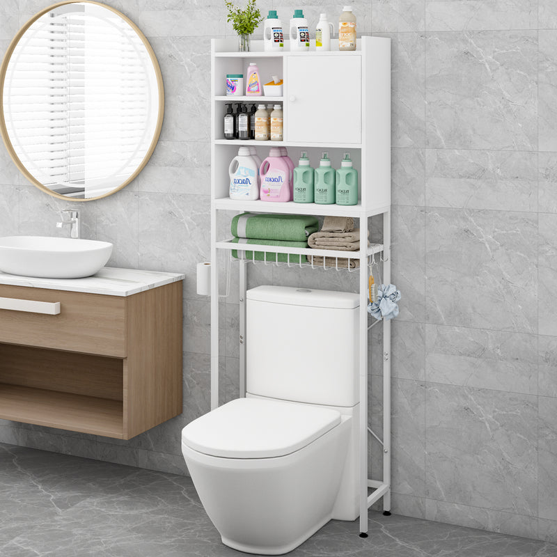 Advwin Over The Toilet Bathroom Storage Cabinet White