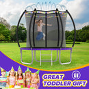 Advwin 8FT Outdoor Trampoline for Kids w/Ladder